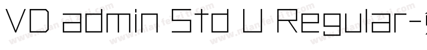 VD admin Std U Regular字体转换